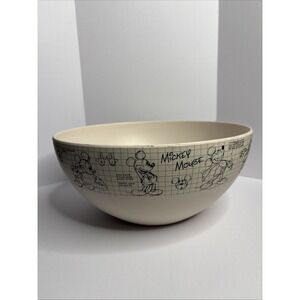Disney Sketches Sketchbook Mickey Mouse Bowl Popcorn Melamine 11.5" Diameter NEW